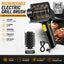 Rechargeable electric BBQ grill cleaning brush with stainless steel bristles