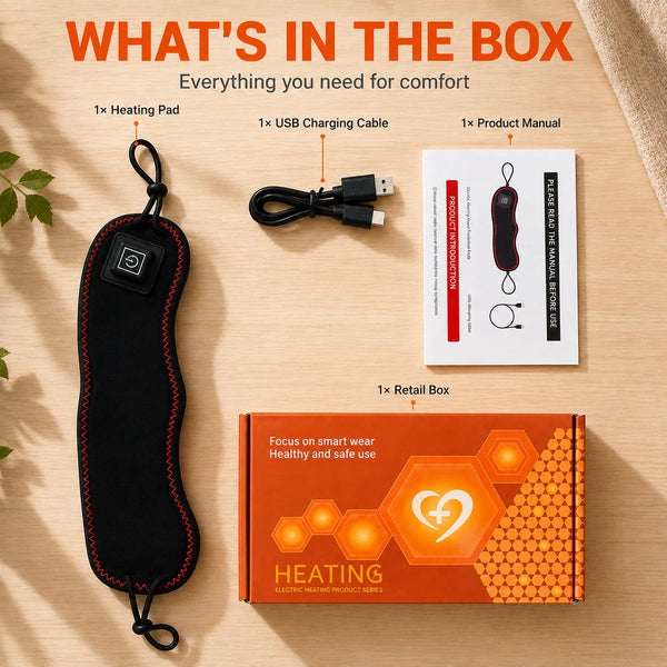 Heated nose warmer worn on the face with adjustable ear loops